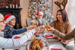 happy family toasting with wine on christmas eve 2023 11 27 05 09 55 utc min