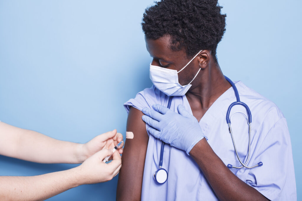 Flu vaccine in healthcare professionals