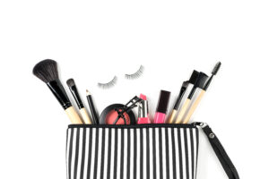 make up bag with various cosmetics and brushes iso 2023 11 27 05 08 23 utc